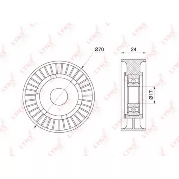 Ролик натяжного механизма / приводной AUDI A4 1.8-2.0 07-15 / A5 1.8-2.0- 07> / Q5 2.0 08> VW Amaro