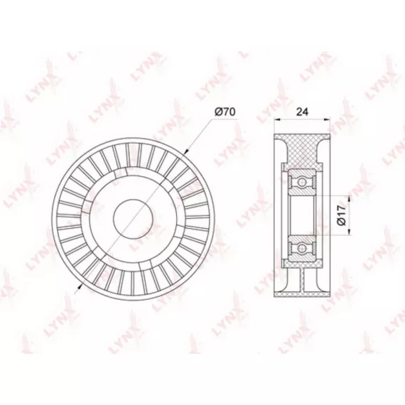 Ролик натяжного механизма / приводной AUDI A4 1.8-2.0 07-15 / A5 1.8-2.0- 07> / Q5 2.0 08> VW Amaro