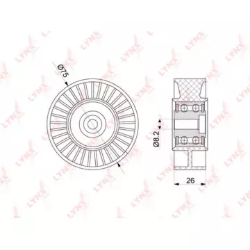 Ролик натяжного механизма / приводной AUDI A4 2.7D-3.0D 04-12 / A5 2.7D-3.0D 07-12 / A6 2.7D-3.0D 04