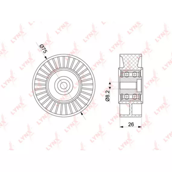 Ролик натяжного механизма / приводной AUDI A4 2.7D-3.0D 04-12 / A5 2.7D-3.0D 07-12 / A6 2.7D-3.0D 04