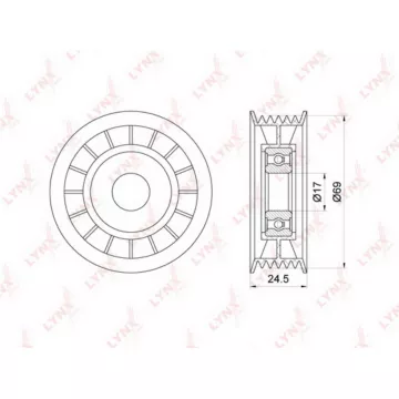 Ролик натяжного механизма / приводной FORD Focus I 1.4-1.6 98-04