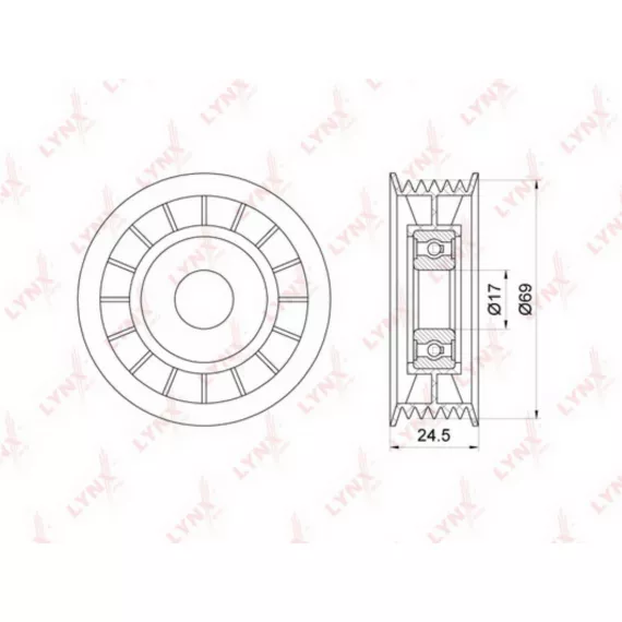 Ролик натяжного механизма / приводной FORD Focus I 1.4-1.6 98-04