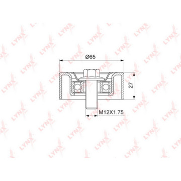 Ролик натяжного механизма / приводной HYUNDAI Santa Fe(CM/DM) 2.0D-2.2D 09> / ix35 2.0D 10> KIA Spo