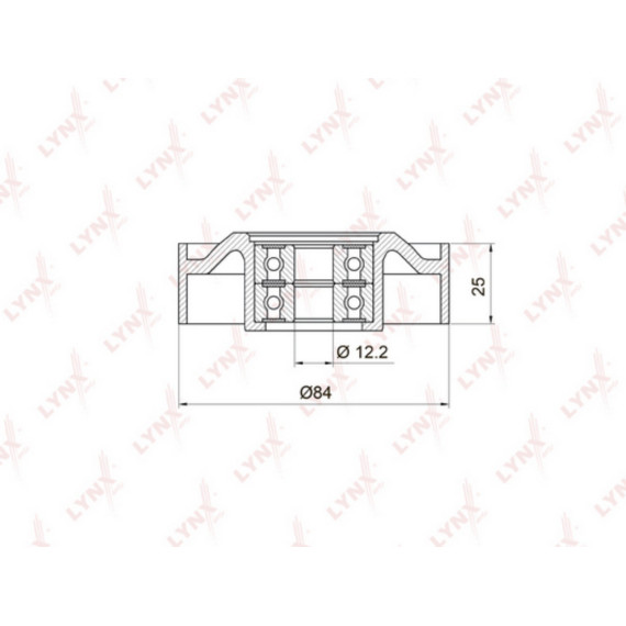 Ролик натяжного механизма / приводной INFINITI EX25 09> / FX35/45(S50/S51) 03-08 / G35(V35) 02-07 N