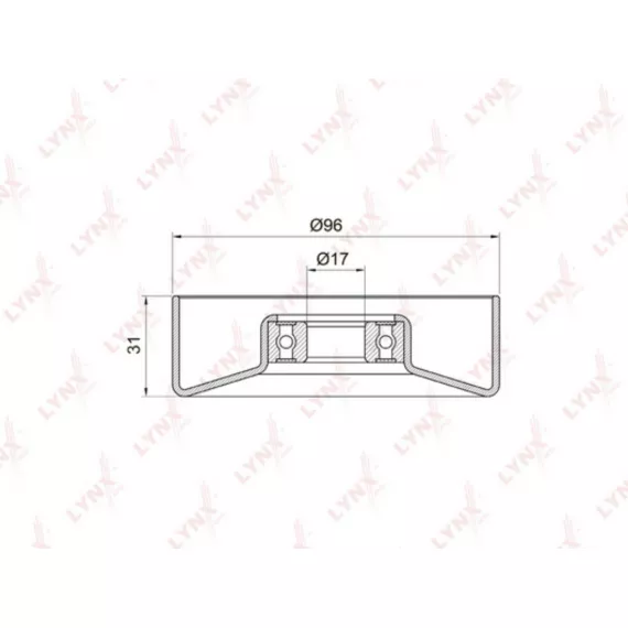 Ролик натяжного механизма / приводной LEXUS GS300-400 93-05 / IS300 01-05