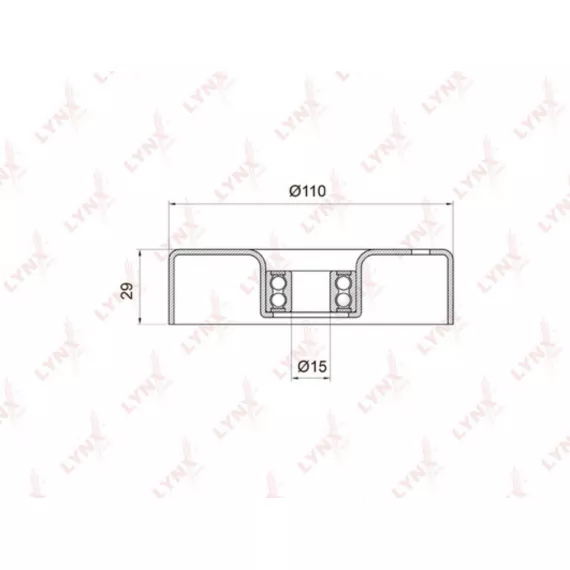 Ролик натяжного механизма / приводной MERCEDES-BENZ C180-230(W202/W203) 93-02 / E200-230(W124/W210)