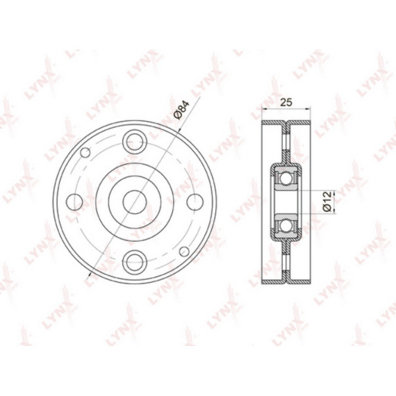Ролик натяжного механизма / приводной NISSAN Almera(N16) 1.5-1.8 00> / Micra(K11) 1.0-1.3 00> / Prim