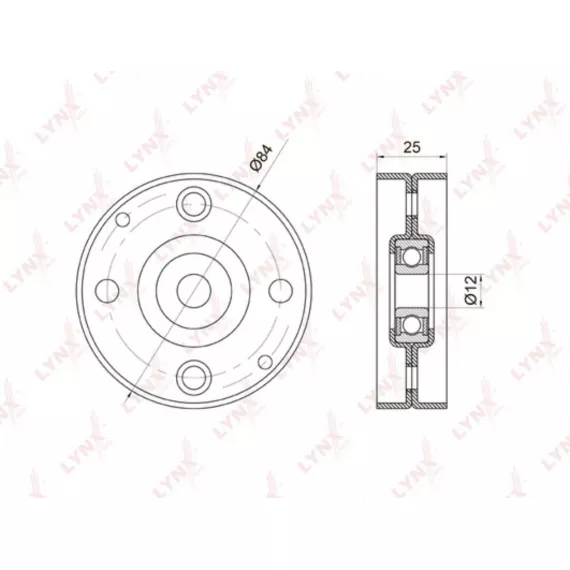 Ролик натяжного механизма / приводной NISSAN Almera(N16) 1.5-1.8 00> / Micra(K11) 1.0-1.3 00> / Prim