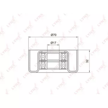 Ролик натяжного механизма / приводной TOYOTA Avensis(T22/T25) 2.0-2.4 00-08 / Camry(V30/V40) 2.0-2.4