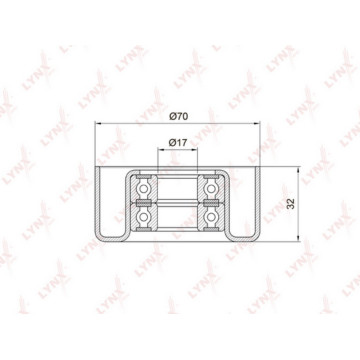 Ролик натяжного механизма / приводной TOYOTA Avensis(T22/T25) 2.0-2.4 00-08 / Camry(V30/V40) 2.0-2.4