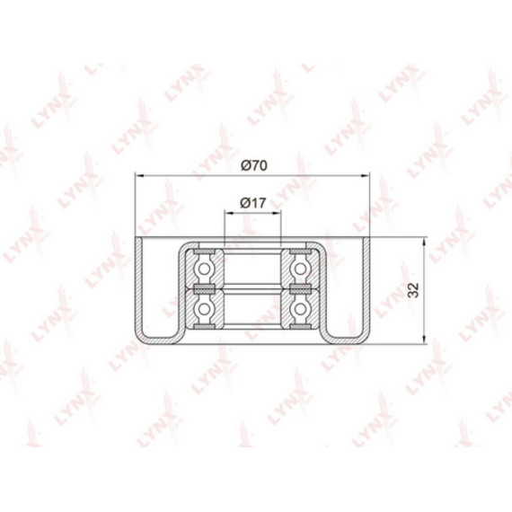 Ролик натяжного механизма / приводной TOYOTA Avensis(T22/T25) 2.0-2.4 00-08 / Camry(V30/V40) 2.0-2.4