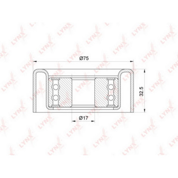 Ролик натяжного механизма / приводной TOYOTA Hiace 2.5D-3.0D 01> / Hilux VII 2.5D-3.0D 01>