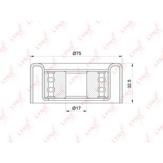 Ролик натяжного механизма / приводной TOYOTA Hiace 2.5D-3.0D 01> / Hilux VII 2.5D-3.0D 01>