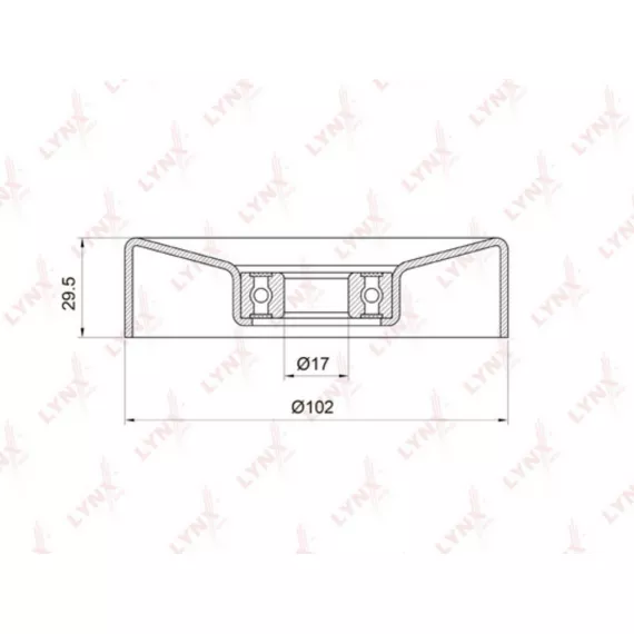Ролик натяжного механизма / приводной TOYOTA Land Cruiser(100) 4.7 98> LEXUS GS400 97-00 / GX470 01
