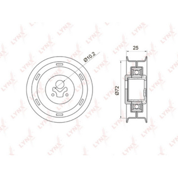 Ролик натяжной / ГРМ AUDI 80 1.6 91-94 VW Caddy II 1.6 95-97 / Golf I-III 1.5-2.0 >99 / Jetta I-II