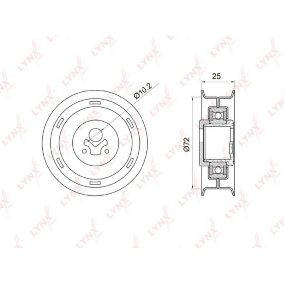 Ролик натяжной / ГРМ AUDI 80 1.6 91-94 VW Caddy II 1.6 95-97 / Golf I-III 1.5-2.0 >99 / Jetta I-II