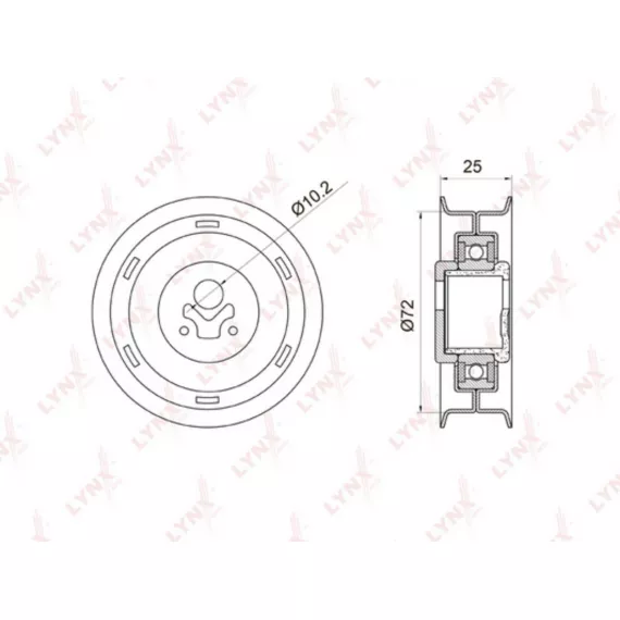 Ролик натяжной / ГРМ AUDI 80 1.6 91-94 VW Caddy II 1.6 95-97 / Golf I-III 1.5-2.0 >99 / Jetta I-II