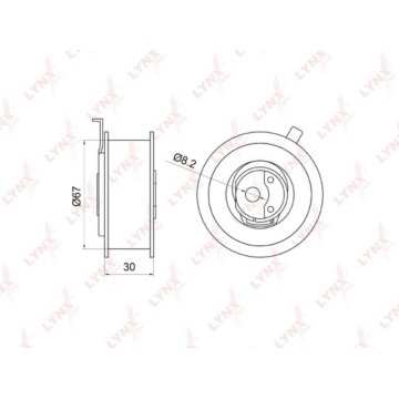 Ролик натяжной / ГРМ AUDI 80 1.9D 91-94 / A4 1.9D 95-00 / A6 1.9D 94-00 VW Caddy II 1.9D 95-04 / Go