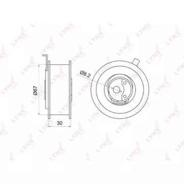 Ролик натяжной / ГРМ AUDI 80 1.9D 91-94 / A4 1.9D 95-00 / A6 1.9D 94-00 VW Caddy II 1.9D 95-04 / Go