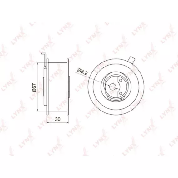 Ролик натяжной / ГРМ AUDI 80 1.9D 91-94 / A4 1.9D 95-00 / A6 1.9D 94-00 VW Caddy II 1.9D 95-04 / Go
