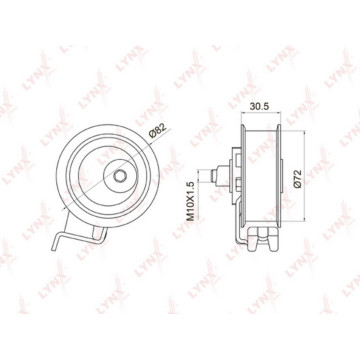 Ролик натяжной / ГРМ AUDI A3 1.8-1.8 96-03 / A4 1.8 95-00 / A6 1.8 97-05 / TT 1.8 98-06 SKODA Octav