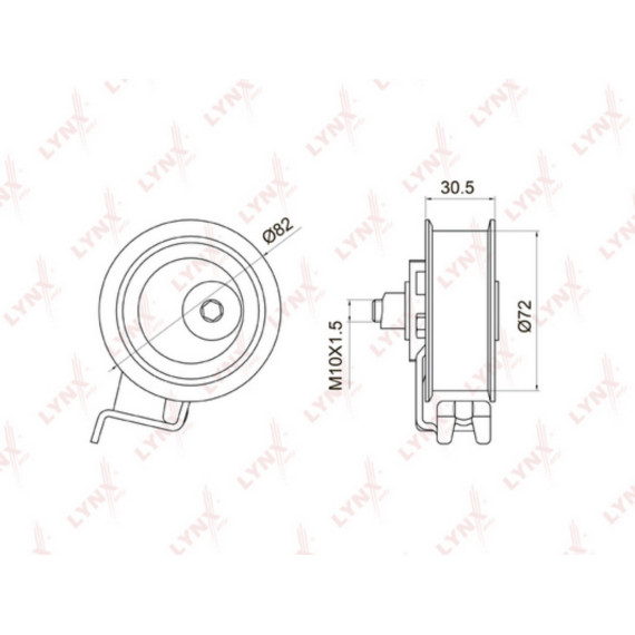 Ролик натяжной / ГРМ AUDI A3 1.8-1.8 96-03 / A4 1.8 95-00 / A6 1.8 97-05 / TT 1.8 98-06 SKODA Octav