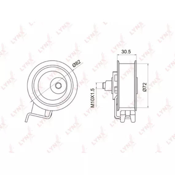 Ролик натяжной / ГРМ AUDI A3 1.8-1.8 96-03 / A4 1.8 95-00 / A6 1.8 97-05 / TT 1.8 98-06 SKODA Octav