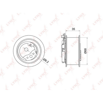 Ролик натяжной / ГРМ AUDI A3 1.9D-2.0D 00-10 / A4 1.9D-2.0D 00-08 / A6 1.9D 00-05 SKODA Fabia I-II