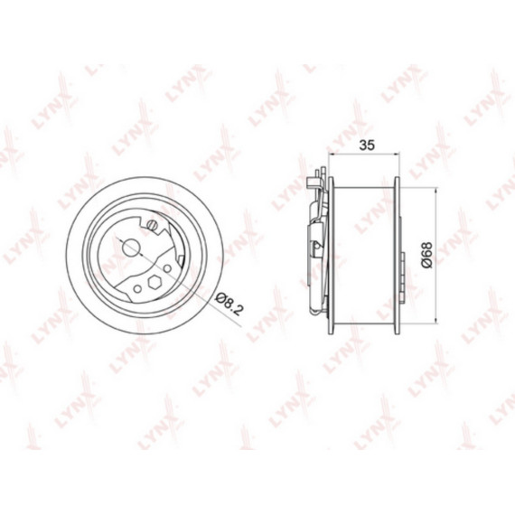 Ролик натяжной / ГРМ AUDI A3 1.9D-2.0D 00-10 / A4 1.9D-2.0D 00-08 / A6 1.9D 00-05 SKODA Fabia I-II