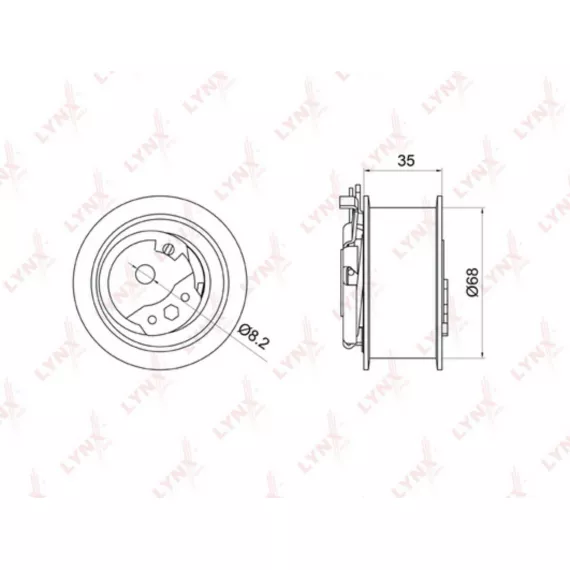 Ролик натяжной / ГРМ AUDI A3 1.9D-2.0D 00-10 / A4 1.9D-2.0D 00-08 / A6 1.9D 00-05 SKODA Fabia I-II