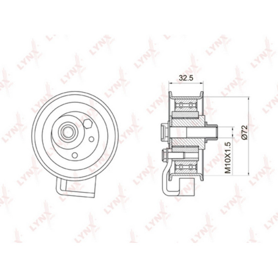 Ролик натяжной / ГРМ AUDI A4 1.8-1.8 95-00 / A6 1.8-1.8 95-05 VW Passat 1.8-1.8 96-00