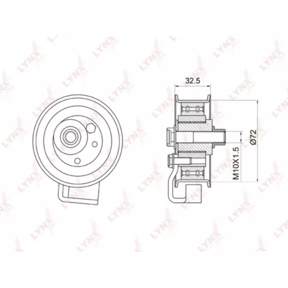 Ролик натяжной / ГРМ AUDI A4 1.8-1.8 95-00 / A6 1.8-1.8 95-05 VW Passat 1.8-1.8 96-00