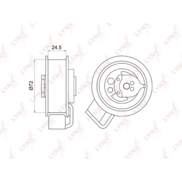 Ролик натяжной / ГРМ AUDI A4 1.8-2.0 95-08 / A6 1.8-2.0 97-05 SKODA Superb 1.8 01-08 VW Passat 1.8