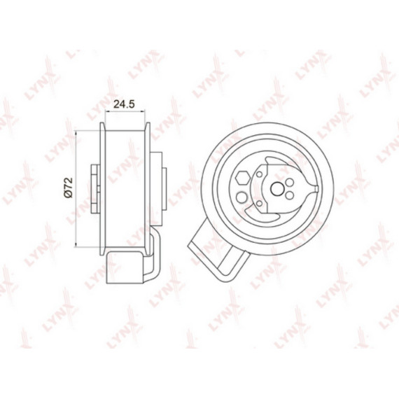 Ролик натяжной / ГРМ AUDI A4 1.8-2.0 95-08 / A6 1.8-2.0 97-05 SKODA Superb 1.8 01-08 VW Passat 1.8