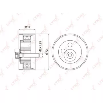 Ролик натяжной / ГРМ AUDI A4 2.4-2.8 96-04 / A6 2.4-2.8 95-05 / A8 2.8 96-02 SKODA Superb 2.8 01-08