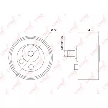 Ролик натяжной / ГРМ AUDI A4 2.5D 97-06 / A6 2.5D 97-05 / A8 2.5D 97-02 / Allroad 2.5D 00-05 SKODA