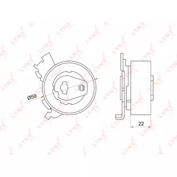 Ролик натяжной / ГРМ CHEVROLET Lacetti 1.8 05> / Nubira 1.8 05> OPEL Astra F/G 1.4-1.8 94-05 / Astr