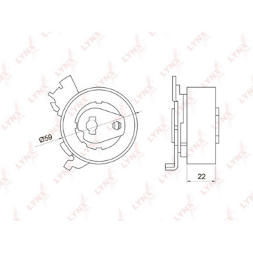 Ролик натяжной / ГРМ CHEVROLET Lacetti 1.8 05> / Nubira 1.8 05> OPEL Astra F/G 1.4-1.8 94-05 / Astr