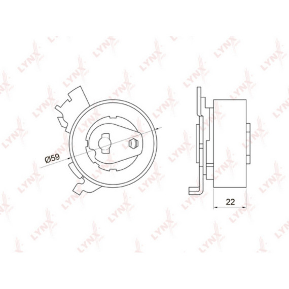 Ролик натяжной / ГРМ CHEVROLET Lacetti 1.8 05> / Nubira 1.8 05> OPEL Astra F/G 1.4-1.8 94-05 / Astr