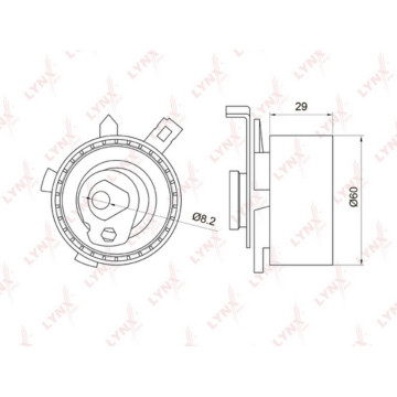 Ролик натяжной / ГРМ FORD Focus I 1.8-2.0 98> / Mondeo II 1.6-2.0 96> / Tourneo Connect 1.8 02> / Tr