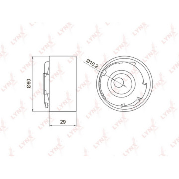 Ролик натяжной / ГРМ  Granta 1.6 11> / Kalina 1.4-1.6 04> / Priora 1.6 08> / Vesta 1.6 15> / X-R