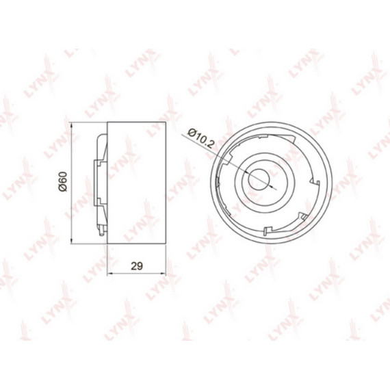 Ролик натяжной / ГРМ  Granta 1.6 11> / Kalina 1.4-1.6 04> / Priora 1.6 08> / Vesta 1.6 15> / X-R
