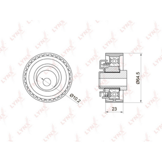 Ролик натяжной / ГРМ  Granta 1.6 11> / Kalina 1.6 04>