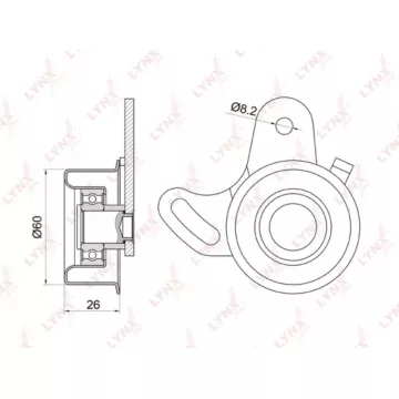 Ролик натяжной / ГРМ HYUNDAI Accent(X3/MC) 1.3-1.6 94-10 / Elantra(XD) 1.6 00-06 / Getz 1.3-1.6 02-0