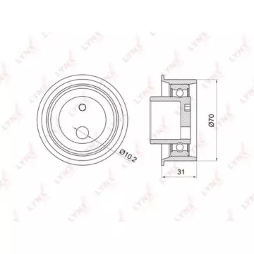 Ролик натяжной / ГРМ HYUNDAI Elantra(XD) 1.8-2.0 00> / Lantra II 1.6-2.0 95> / Matrix 1.8 01> / Traj