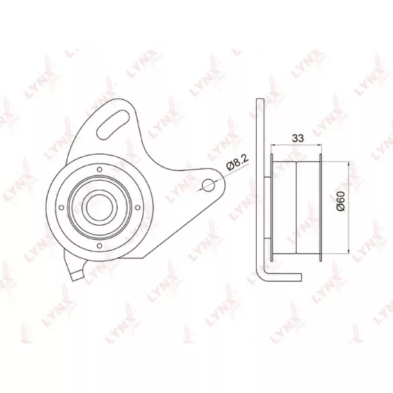 Ролик натяжной / ГРМ HYUNDAI Galloper I-II 2.5D 91-03 / H-1/Starex 2.5D 97-04 / H100 2.5D 93-00 / Po