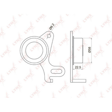 Ролик натяжной / ГРМ HYUNDAI Galloper I-II 2.5D 91-03 / H-1/Starex 2.5D 97-04 / H100 2.5D 93-00 / Po