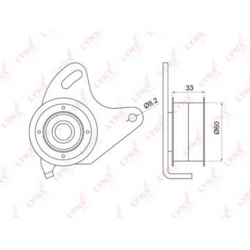 Ролик натяжной / ГРМ HYUNDAI Galloper I-II 2.5D 91-03 / H-1/Starex 2.5D 97-04 / H100 2.5D 93-00 / Po