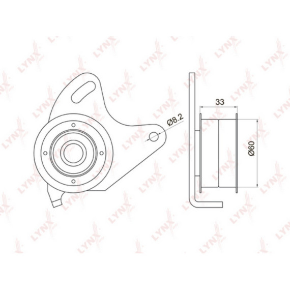 Ролик натяжной / ГРМ HYUNDAI Galloper I-II 2.5D 91-03 / H-1/Starex 2.5D 97-04 / H100 2.5D 93-00 / Po