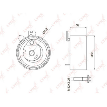 Ролик натяжной / ГРМ  Largus 1.6 16V 12> RENAULT Logan 1.6 16V 06> / Duster 1.6 16V 10> / Clio